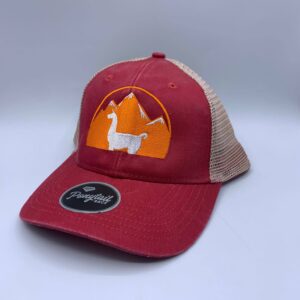 Maroon Llama Hat